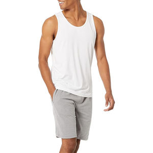 Wholesale <b>Rib</b> Sleeveless 100% Cotton Singlet <b>Men's</b> Blank Solid color <b>Vest</b> <b>Men</b> Fitness Workout Gym wear tank top - Product Image 5