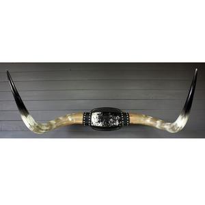 Décoration murale artisanale écologique en corne de bœuf naturelle polie, style cabane - Product Image 6