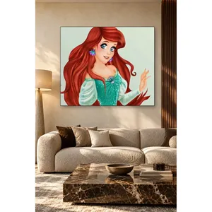 Fida Waving Portrait d'Ariel aux cheveux roux, impression sur toile - Product Image 1