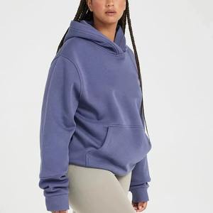 Sudaderas con capucha de gran tamaño para mujer de calidad superior con hombro caído, conjunto de 2 piezas, pantalones para correr, sudadera, decoración Vintage bordada - Product Image 5