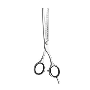 กรรไกรตัดผมบางคุณภาพสูงพร้อมที่วางนิ้วปรับได้กรรไกรตัดผมขอบบางเพื่อความสวยงาม - Product Image 5