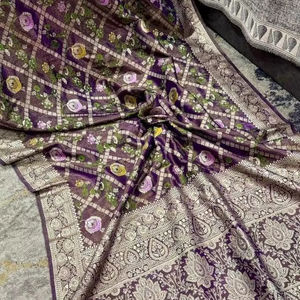 ผ้าเนื้อนุ่มผ้าไหมบันาราซีคาตานดีไซน์ล่าสุดในอินเดีย - Product Image 1