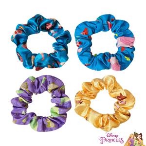 Lindos scrunchies de princesas de Disney para niñas, 4 scrunchies grandes para el cabello, scrunchies estampados con tus personajes favoritos, accesorios - Product Image 4