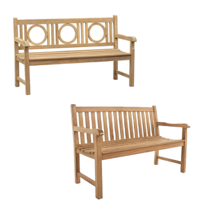 Banc de jardin en teck naturel Banc de patio pour l'intérieur et l'extérieur Mobilier commercial de haute qualité fabriqué en Indonésie - Product Image 2