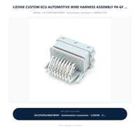 Lizone – Boîtier de connecteur personnalisé pour faisceau de câbles automobile ECU, adaptateur mâle 24 broches HCCPHPE24BGYB90F