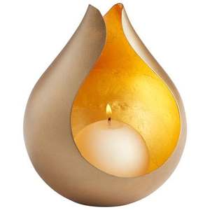 Venta caliente Pilar de vela Decoración al aire libre Soporte de vela de lujo Centro de mesa Portavelas Acabado dorado Navidad - Product Image 6