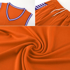 Vente en gros de maillots de basket-ball unis grande taille Ensemble chemise et short de basket-ball respirant Uniformes de basket-ball personnalisés pour jeunes Américains - Product Image 6