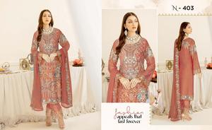 ชุดซาลวาร์ผ้าชีฟองระบายอากาศและใส่สบายชุดปาร์ตี้ของผู้หญิงสไตล์สุภาพเรียบร้อย - Product Image 4