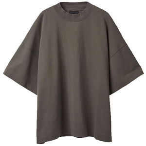 Haut en coton 100% surdimensionné et épais pour hommes, t-shirt streetwear décontracté, haut tendance tricoté doux pour tous les jours - Product Image 5