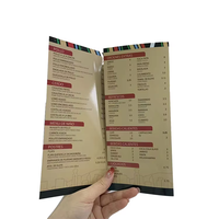 Nouvelles brochures pliées en trois de haute qualité, personnalisées en usine, avec lamination brillante, impression offset CMYK, code QR, design artistique