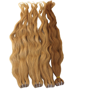 Extensions de cheveux humains vietnamiens en mèches tissées, double trame, cheveux vierges brésiliens bruts, style Afro ondulé, fournisseur en gros - Product Image 1