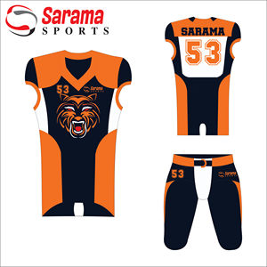Logo de equipo personalizado, ropa de fútbol americano, sublimación profesional, servicio OEM, venta al por mayor - Product Image 2