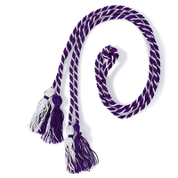 Cordes d'honneur de remise de diplôme multicolores personnalisées en vrac Cérémonie Cordons colorés tressés Gland