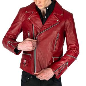 Manteau en cuir fabriqué à la main coupe sur mesure matériau de qualité supérieure exécution soignée détail élevé veste d'hiver chaude - Product Image 3