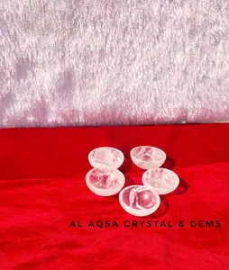 Vente en gros de bols en cristal de quartz clair naturel de deux à trois pouces pour thérapie de guérison pour la méditation pour reiki vastu - Product Image 1