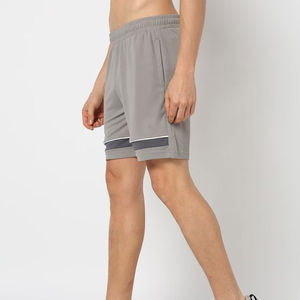 Short de gymnastique en maille léger et écologique pour hommes, tenue en ligne à la mode à motif solide avec taille professionnelle - Product Image 2