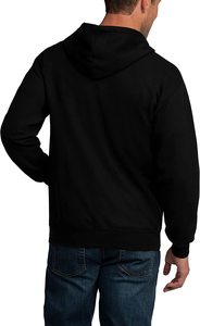 Sweat à capuche zippé personnalisé pour homme, 100 % coton, molleton épais 370g, écologique, respirant, délavage acide, broderie - Product Image 2