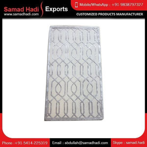 Dernier modèle de tapis personnalisé haut de gamme, tufté à la main, brodé par des artisans, en laine et viscose, avec latex premium antimicrobien, à boucles tuftées à la main - Product Image 5