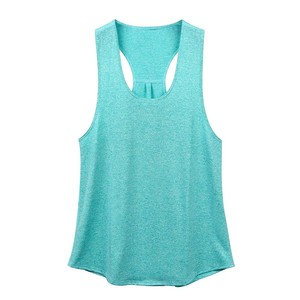 Camiseta sin mangas gris para mujer, cuello redondo, ribete en contraste, transpirable, de spandex y poliéster, top de yoga, ajuste regular, ropa deportiva para adulto - Product Image 4