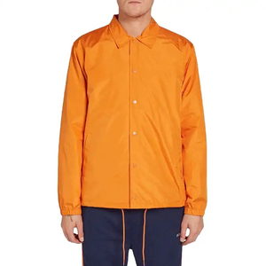 สีทึบโลโก้ที่กําหนดเองเสื้อแจ็คเก็ตผู้ชายระบายอากาศได้เอง DIY OEM ฤดูใบไม้ร่วงลําลองผู้ชายแจ็คเก็ตโพลีเอสเตอร์สําหรับขาย - Product Image 2