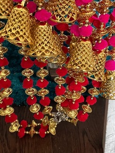 Pom Pom Hanging Strings for Haldi Mehandi and Sangeet Garden Party Decor Indoor and Outdoor Backdrops Event Weddings Backdrop - Product Image 3