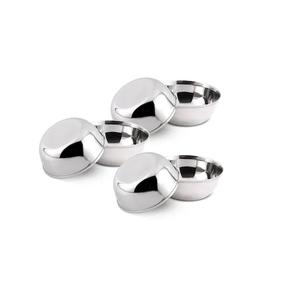 Bol de service élégant en acier inoxydable adapté aux occasions de repas formels avec finition polie aux réglages de vaisselle fins - Product Image 3