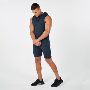 Short de gymnastique en coton éponge française pour hommes, vente en gros de shorts de sport décontractés en jersey, shorts de survêtement pour hommes - Product Image 6