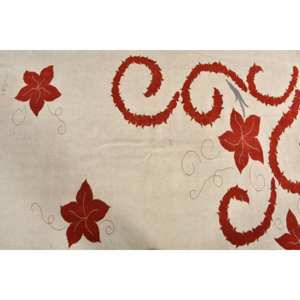 Tapis traditionnel en laine rouge beige 5.5x7.7 pieds Vintage turc Patchwork Design plat tissage Latex pour décorations de salon adolescent - Product Image 5