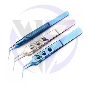 Pinzas de Capsulorrexis de Titanio Utrata, 3 Piezas, Ángulo Curvo de 105 mm, Instrumento Quirúrgico Oftálmico Wenquar - Product Image 1