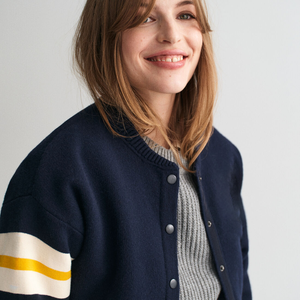 Unisex Custom Brand & Sorority College Varsity Jacket with Stand Collar and Front Logo 100% Cotton Breathable Winter Design - Product Image 3