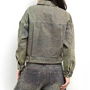 Chaqueta de Mezclilla de Algodón de Punto Transpirable con Cuello Camisero para Hombre, Estilo Informal y Holgado - Product Image 3