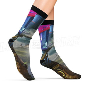 Lightweight Sublimation <b>Socks</b> With All Over Digital Print High Quality Sublimation <b>Socks</b> With Bold And <b>Bright</b> Designs - Product Image 3