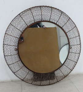 <b>Large</b> Modern <b>Round</b> Iron <b>Wall</b> <b>Mirror</b> <b>for</b> Home Decoration Handcrafted by Antique CO-Eco-Friendly & Durable - Product Image 4