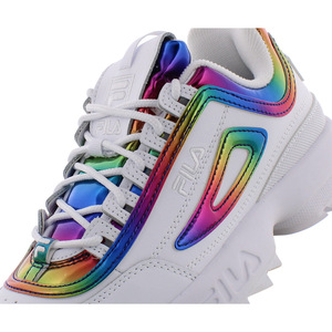 Zapatillas Deportivas Fila Disruptor II Chrome para Mujer, Ligeras y Suaves, Blancas/Multicolor |   100% Auténtico - Product Image 3