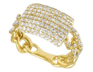 S925 plata esterlina VVS Moissanite diamante cadena de eslabones cubanos Hip Hop Iced Out anillo para hombres - Product Image 4