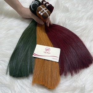 Venta al por mayor de cabello VQ Laura 100% humano liso natural Remy de Vietnam 10A virgen con doble trama a máquina y trama de encaje HD, varias opciones - Product Image 5