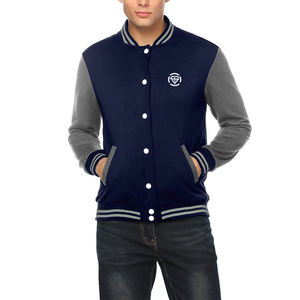 Veste universitaire en coton de haute qualité pour hommes manteau d'hiver épais et chaud avec col montant vêtements en toile décontractés à la mode - Product Image 2