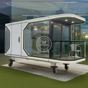 Casa Contenedor Plegable de 2 Dormitorios 2025, Casa Prefabricada Modular de Lujo, Cápsula Espacial de Lujo para Acampar - Product Image 6