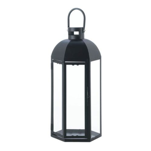 Lanterne en métal noir mat de qualité supérieure pour la décoration intérieure et extérieure, style vintage, décoration de mariage et de fête - Product Image 3
