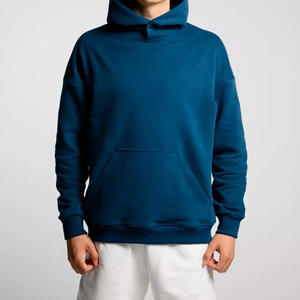 Sudadera con Capucha para Hombre, Estilo Informal, con Botones en el Cuello, para Invierno, de Primera Calidad, Ajuste Holgado, Capucha Ajustable, Puños Elásticos - Product Image 1