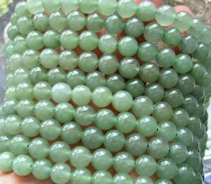Aventurina verde natural de moda para pulsera con 23 cuentas redondas piedras preciosas elásticas para pulsera para la suerte y el crecimiento para regalos - Product Image 2