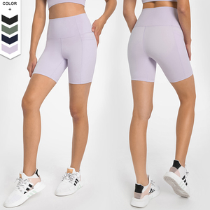 Offre Spéciale sans couture Yoga Biker Shorts taille haute entraînement bout à bout gymnastique sport Shorts pour femmes cravate teinture conception - Product Image 6