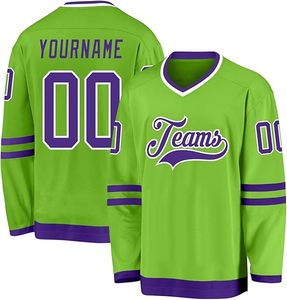 Maillot de Hockey sur Glace à Manches Longues à Séchage Rapide Impression par Sublimation Logo Vêtements de Hockey sur Glace Sport Maillots d'Entraînement de Hockey sur Glace - Product Image 2