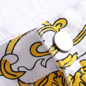 Pantalons en jean imprimés pour hommes, jeans élégants, mode streetwear, vêtements décontractés, tenue moderne, vêtements de tous les jours, design confortable - Product Image 5