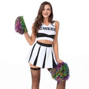 Uniforme de pom-pom girl Costume Ensemble Haut et jupe Conception personnalisée OEM ODM Femmes Cheer Outfit Team Sportswear Usine Vente en gros - Product Image 5