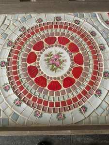 Plateau moderne en bois de noyer pouf avec poignées plateau de service pour la décoration de salon idée cadeau pour la maison - Product Image 5