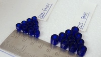 Perles de verre facettées bleues de qualité supérieure 10 mm |   Entretoises en cristal de cobalt étincelant pour la fabrication de bijoux, artisanat et emballage en boîte