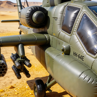 Modèle d'avion gonflable hautement réaliste, réplique d'hélicoptère gonflable personnalisée et réaliste pour la promotion de la marque