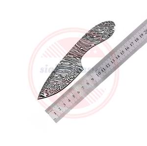 Cuchillos de hoja en blanco de acero de Damasco Cuchillo de caza Cuchillas en blanco para la venta Suministros de cuchillos personalizados - Product Image 6