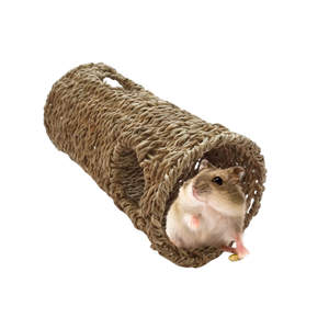 Interactive Seagrass Woven <b>Tunnel</b> Pet Chew Toy and Home for Guinea Pigs Hamsters Small <b>Bunnies</b> - Product Image 3